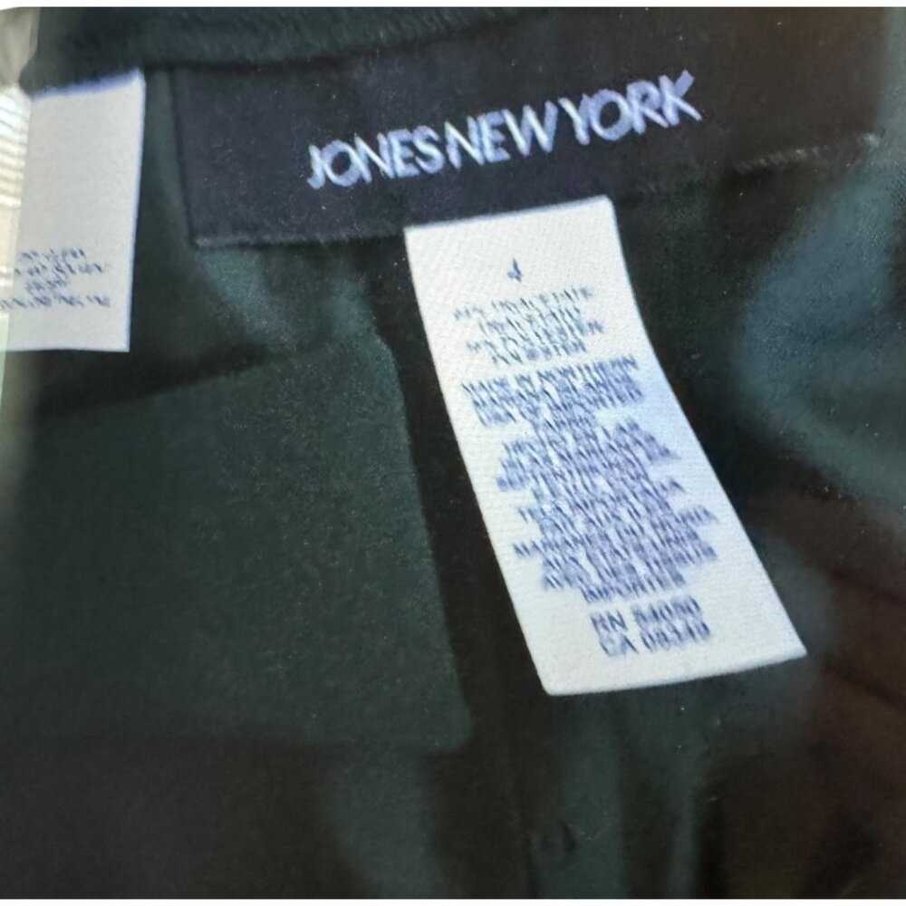 Jones NY Collection Heritage Pants Womens 4 Gray Lined Flat Career 31x33 NWT $99 - Picture 6 of 9